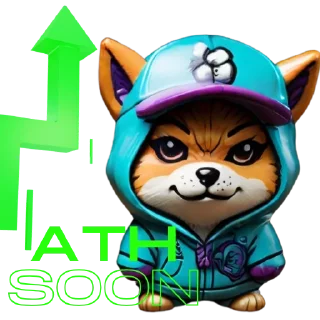 🍀 emoji Wif Inu Telegram sticker 3 of 31