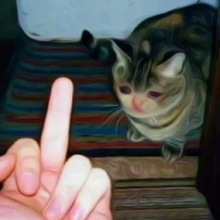 😭 emoji Crying Cat Deluxe 無限MUGEN Telegram sticker 16 of 52