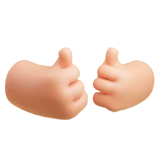 👍 emoji cute hands Telegram sticker 5 of 11