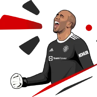 Sticker from Manchester United official stickers