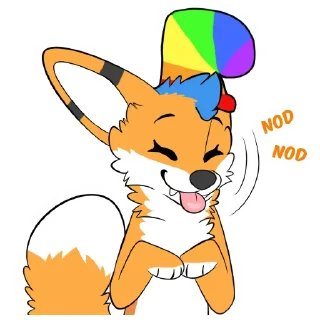 👍 emoji FuzzyTheFox by Pulex Telegram sticker 19 of 53