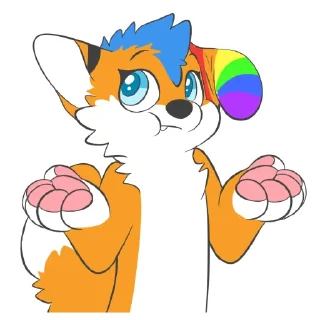 🙄 emoji FuzzyTheFox by Pulex Telegram sticker 15 of 53