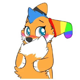 🥰 emoji FuzzyTheFox by Pulex Telegram sticker 22 of 53