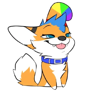 😏 emoji FuzzyTheFox by Pulex Telegram sticker 6 of 53