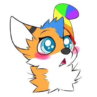 😳 emoji FuzzyTheFox by Pulex Telegram sticker 23 of 53
