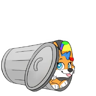 🗑 emoji FuzzyTheFox by Pulex Telegram sticker 13 of 53