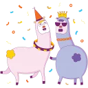 🎊 emoji Drama Llama Telegram sticker 12 of 24