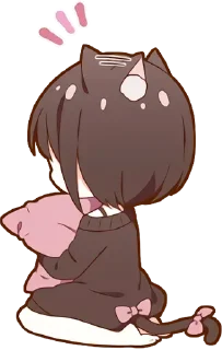 😒 emoji Neko-Tyan  @StickersPackRobot Telegram sticker 5 of 40