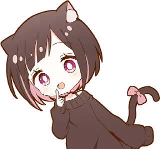 ☺️ emoji Neko-Tyan  @StickersPackRobot Telegram sticker 22 of 40