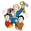 💪 emoji Fallout Telegram sticker 5 of 30