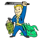 😈 emoji Fallout Telegram sticker 6 of 30