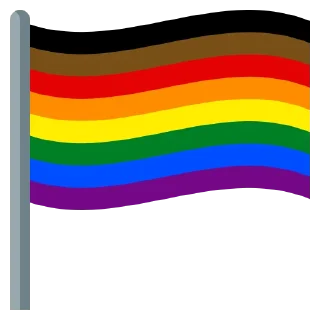 ⚫️ emoji Pride emoji flags Telegram sticker 9 of 15