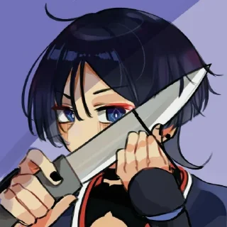 🎐 emoji scaramouche; Telegram sticker 15 of 25