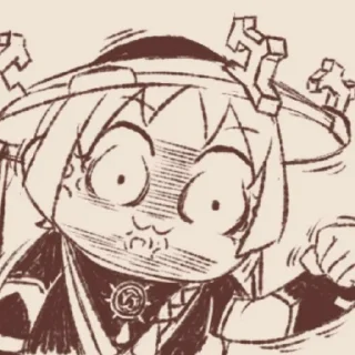 🎏 emoji scaramouche; Telegram sticker 22 of 25