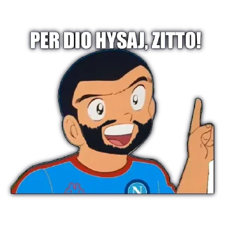 🤫 emoji Cartoni Napoli Telegram sticker 5 of 72