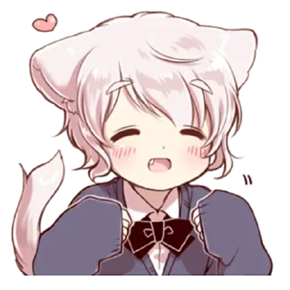 ☺️ emoji Neko boy @StickersPackRobot Telegram sticker 11 of 40