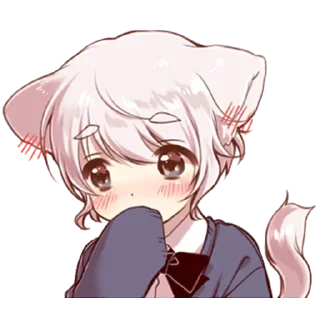 😳 emoji Neko boy @StickersPackRobot Telegram sticker 18 of 40