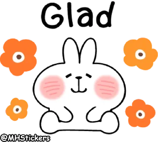🥰 emoji @MHStickers Spoiled Rabbit Kind Words Telegram sticker 21 of 41