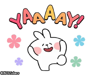 💃 emoji @MHStickers Spoiled Rabbit Feelings Animation Telegram sticker 7 of 25