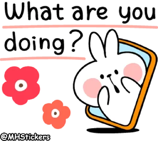 👀 emoji @MHStickers Spoiled Rabbit Kind Words Telegram sticker 5 of 41