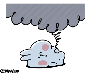 🙃 emoji @MHStickers Spoiled Rabbit Feelings Animation Telegram sticker 22 of 25