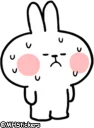 😑 emoji @MHStickers Spoiled Rabbit Summer Telegram sticker 13 of 41