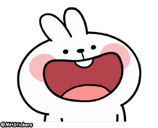 😃 emoji @MHStickers Spoiled Rabbit Feelings Animation Telegram sticker 14 of 25