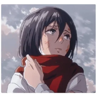 😁 emoji mikasa arckerman @grctrix Telegram sticker 5 of 17
