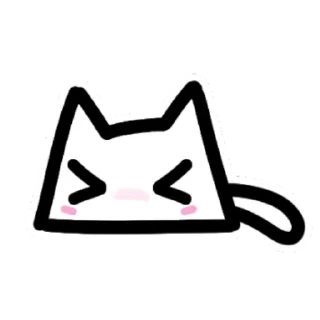 ❤️ emoji White l cat Telegram sticker 7 of 35