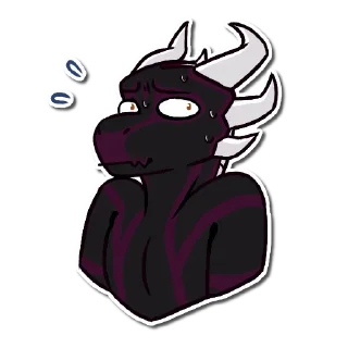 😓 emoji @dumbderg insanity Telegram sticker 8 of 65