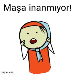 Sticker from Maşa @Qonshubot