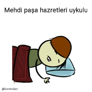 😴 emoji Mehdi paşa hazretleri @Qonshubot Telegram sticker 17 of 31