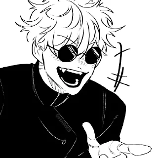 😂 emoji All Gojo (@TodorokiShouto) Telegram sticker 14 of 43