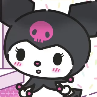 🖤 emoji 𝐊𝗎𝗋𝗈𝗆𝗂★ @LostStarlights Telegram sticker 12 of 50