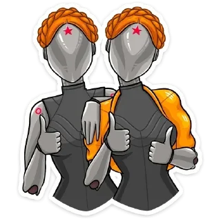 👍 emoji Atomic Heart Telegram sticker 14 of 20