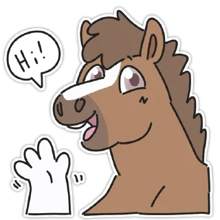 Sticker from Horse