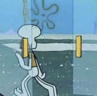 Sticker from squidward