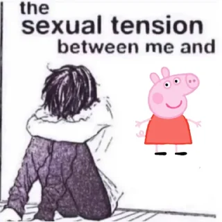 ♥️ emoji the sexual tension between me and @weeklyshitposting Telegram sticker 13 of 70