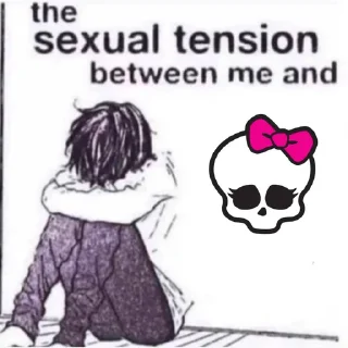 ♥️ emoji the sexual tension between me and @weeklyshitposting Telegram sticker 23 of 70
