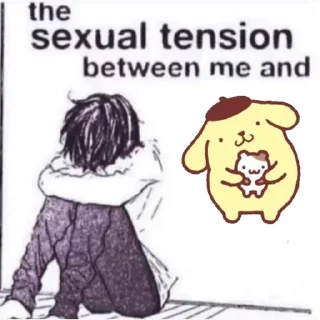 ♥️ emoji the sexual tension between me and @weeklyshitposting Telegram sticker 14 of 70