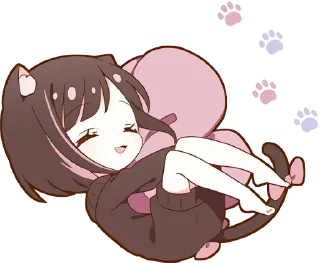 🤗 emoji Neko-Tyan  @StickersPackRobot Telegram sticker 13 of 40