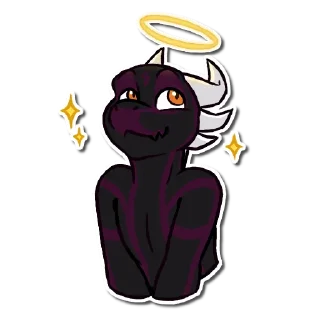 😇 emoji @dumbderg insanity Telegram sticker 12 of 65