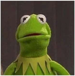 😕 emoji Kermit Telegram sticker 7 of 55