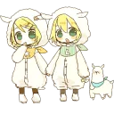 😗 emoji Kagamine Rin/Len @Nekostickerss Telegram sticker 15 of 120