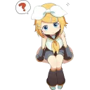 😶 emoji Kagamine Rin/Len @Nekostickerss Telegram sticker 4 of 120