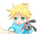 😢 emoji Kagamine Rin/Len @Nekostickerss Telegram sticker 17 of 120