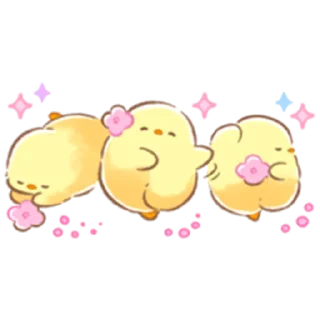 💃 emoji Soft and Cute Chick (Spring) Telegram sticker 22 of 40