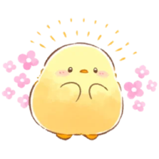 🤪 emoji Soft and Cute Chick (Spring) Telegram sticker 20 of 40