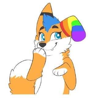 😂 emoji FuzzyTheFox by Pulex Telegram sticker 5 of 53