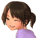 😉 emoji Anime Reactions Telegram sticker 11 of 35
